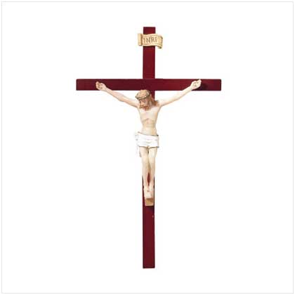 HAND-PAINTED CRUCIFIX