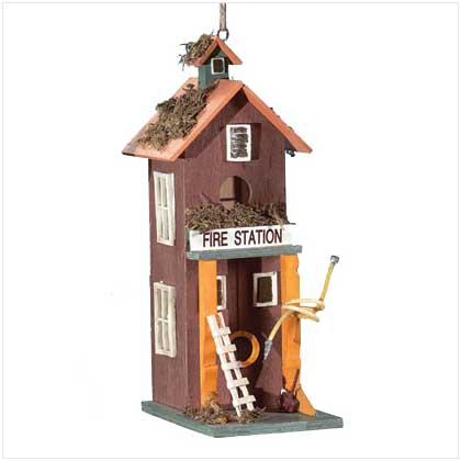 'FIRE STATION' BIRDHOUSE