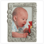 5 x 7 PEWTER FINISH BABY FRAME