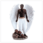 ANGEL WITH SLEEPING CHILD