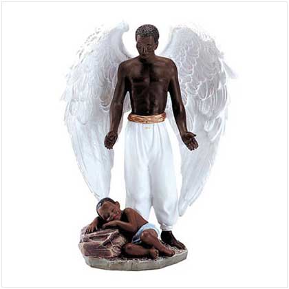 ANGEL WITH SLEEPING CHILD