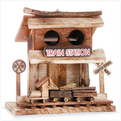 'TRAIN STATION' BIRDHOUSE