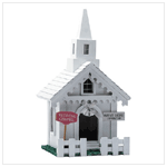 WEDDING CHAPEL WOOD BIRDHOUSE