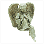 RESTING ANGEL WITH BIRD