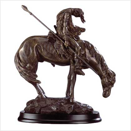 BRONZE 'THE END OF THE TRAIL'