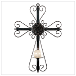 CROSS CANDLEHOLDER