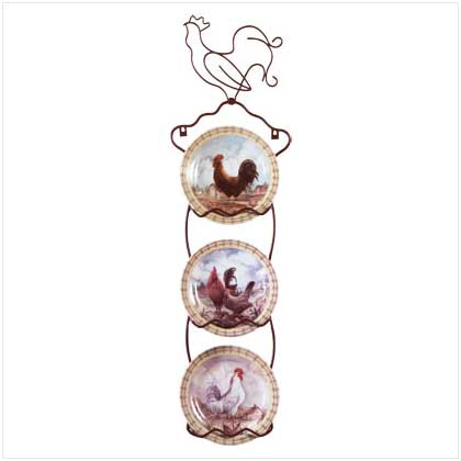 ROOSTER DECORATOR'S PLATES