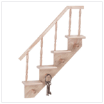 WOOD STAIRCASE SHELVES
