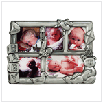Pewter Baby Collage Frame