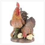 CHICKEN FAMILY SCULPTURE