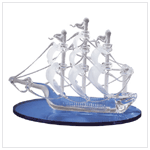 SAILBOAT ON CRYSTAL SEAS