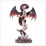 SWORD AND DRAGON STONE DISPLAY
