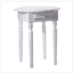 CARVED-TOP ACCENT TABLE