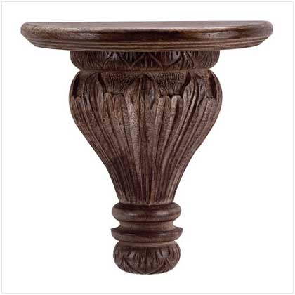 CARVED ISLAND WALL SHELVES