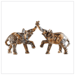 PTCHWRK ELEPHANT COUPLE-SAFARI