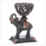 LUCKY ELEPHANT CANDLEHOLDER