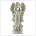 ANGEL WITH GAZING BALL