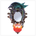 DRAGON MIRROR W/ CANDLEHOLDER