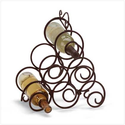 SCROLLWORK WINE RACK