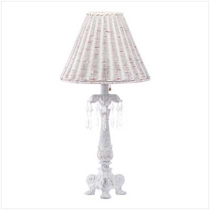 CRYSTAL-ACCENTED COLUMN LAMP