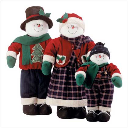 DECORATIVE SNOWMAN FAMILY