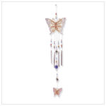 MTL BUTTRFLY/GLASS BEADS CHIME