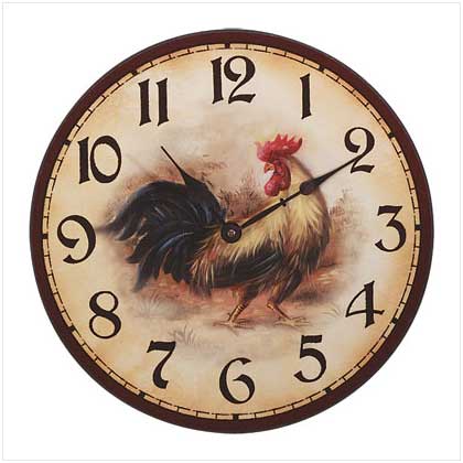 ROOSTER WALL CLOCK