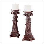 PINEAPPLE COLUMN CANDLEHOLDERS