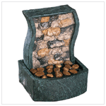 ROCK WALL TABLETOP FOUNTAIN