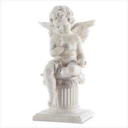 CHARMING CHERUB GARDEN SCULPT