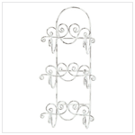 DISTRESSED WHITE TOWEL HOLDER