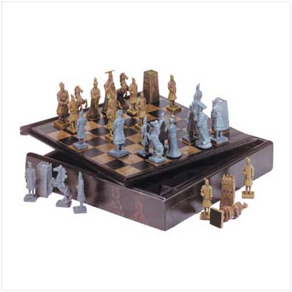 CHINESE WARRIOR CHESS SET