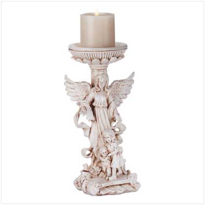 ANGEL & KIDS CANDLEHOLDER