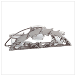 PEWTER DOLPHINS VOTIVE HOLDR