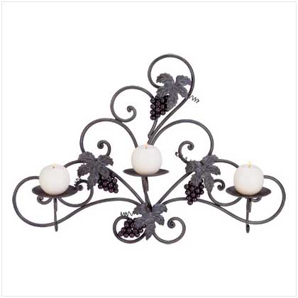 GRAPEVINE WALL CANDLEHOLDER