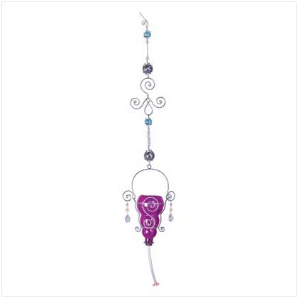 PURPLE HUMMINGBIRD FEEDER