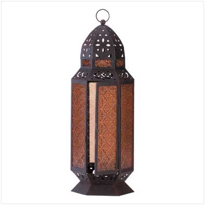TALL MOROCCAN-STYLE LANTERN