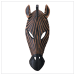 ZEBRA MASK WALL PLAQUE