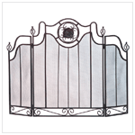 TUSCAN-DESIGN FIREPLACE SCREEN