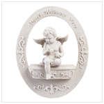 CHERUB 'WELCOME' PLAQUE