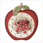 COUNTRY APPLE WALL CLOCK