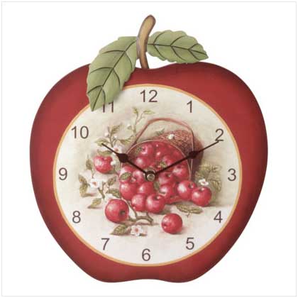 COUNTRY APPLE WALL CLOCK