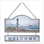 LIGHTHOUSE 'WELCOME' SIGN