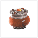 SANDALWOOD JEWELED JAR CANDLE