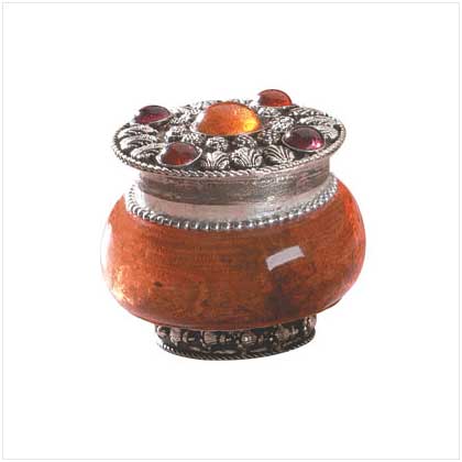 SANDALWOOD JEWELED JAR CANDLE