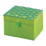 FABRIC EMBROIDERD JEWELRY BOX