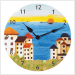 PATCHWORK FABRIC CLOCK-COAST