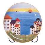 PATCHWORK COAST PLATE W/STAND