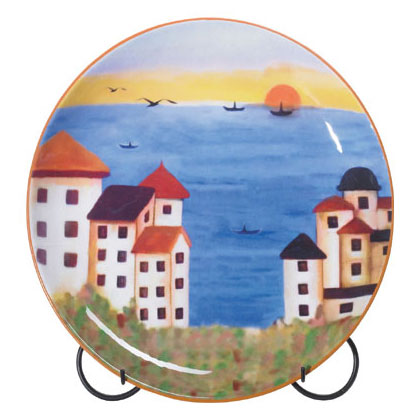 PATCHWORK COAST PLATE W/STAND