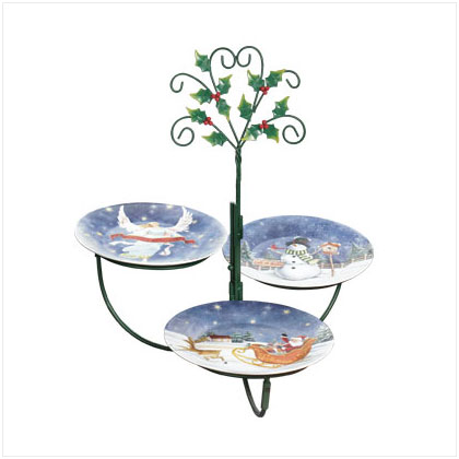 DESSERT PLATES AND RACK